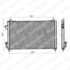 DELPHI TSP0225357 Condenser, air conditioning